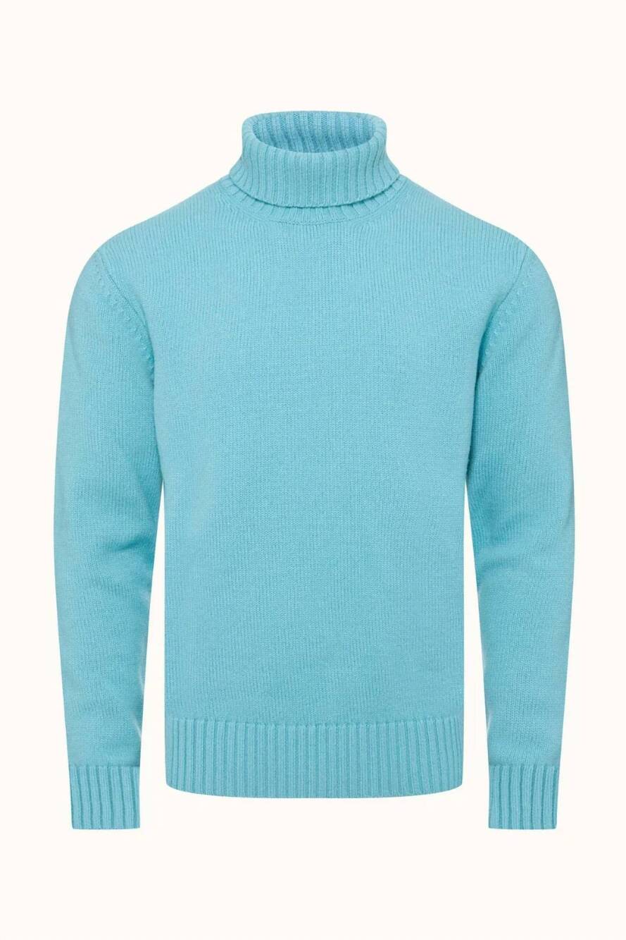 NEW ORLEBAR BROWN men's verdon coastline sweater in blue